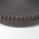 Mercana Wendell Dark Brown Wood w/ Wood Beads Round Bowls