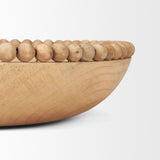 Mercana Wendell Light Brown Wood w/ Wood Bead Round Bowls