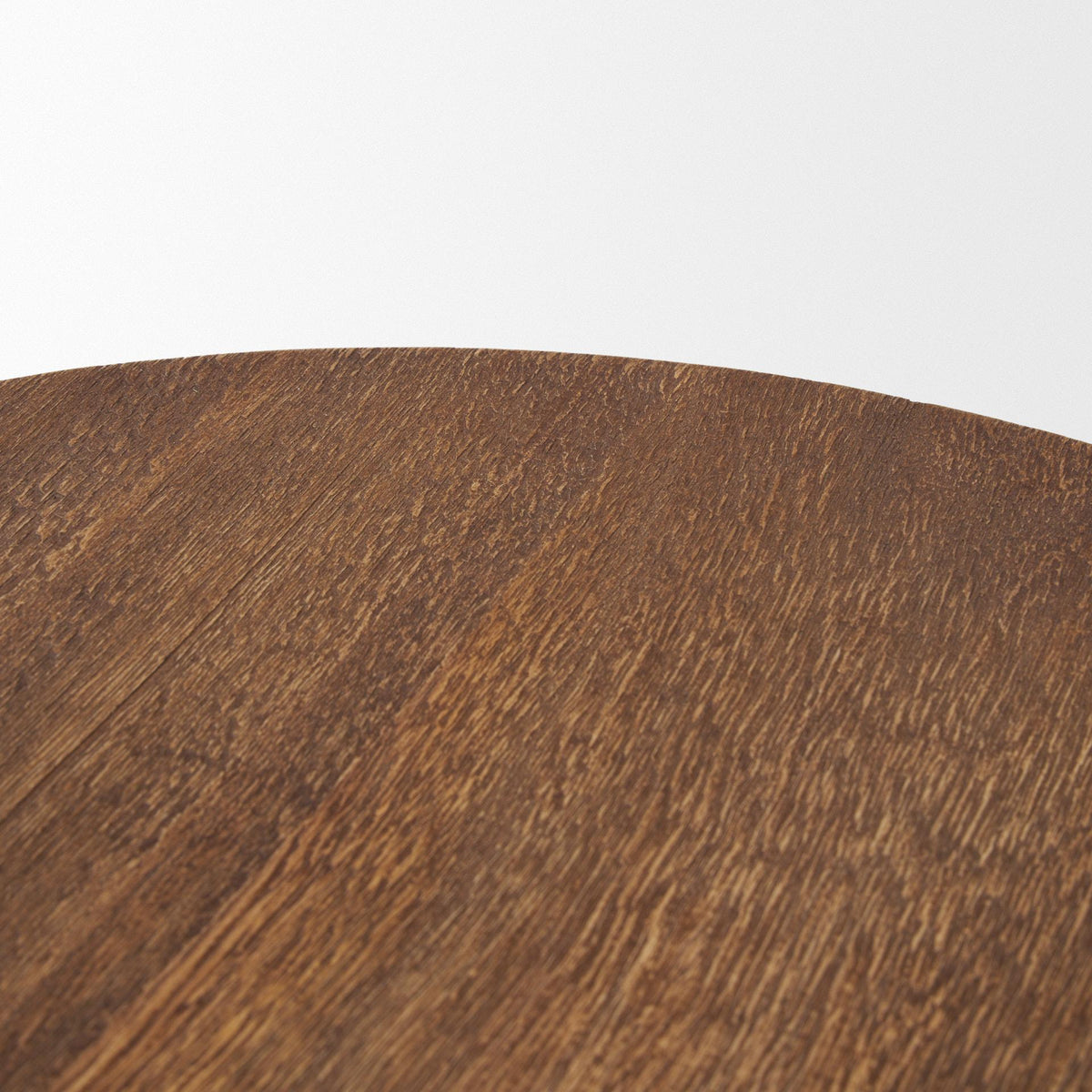 Mercana Waverly Round Light Brown Wood Scalloped Edged Trays