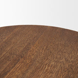 Mercana Waverly Round Light Brown Wood Scalloped Edged Trays