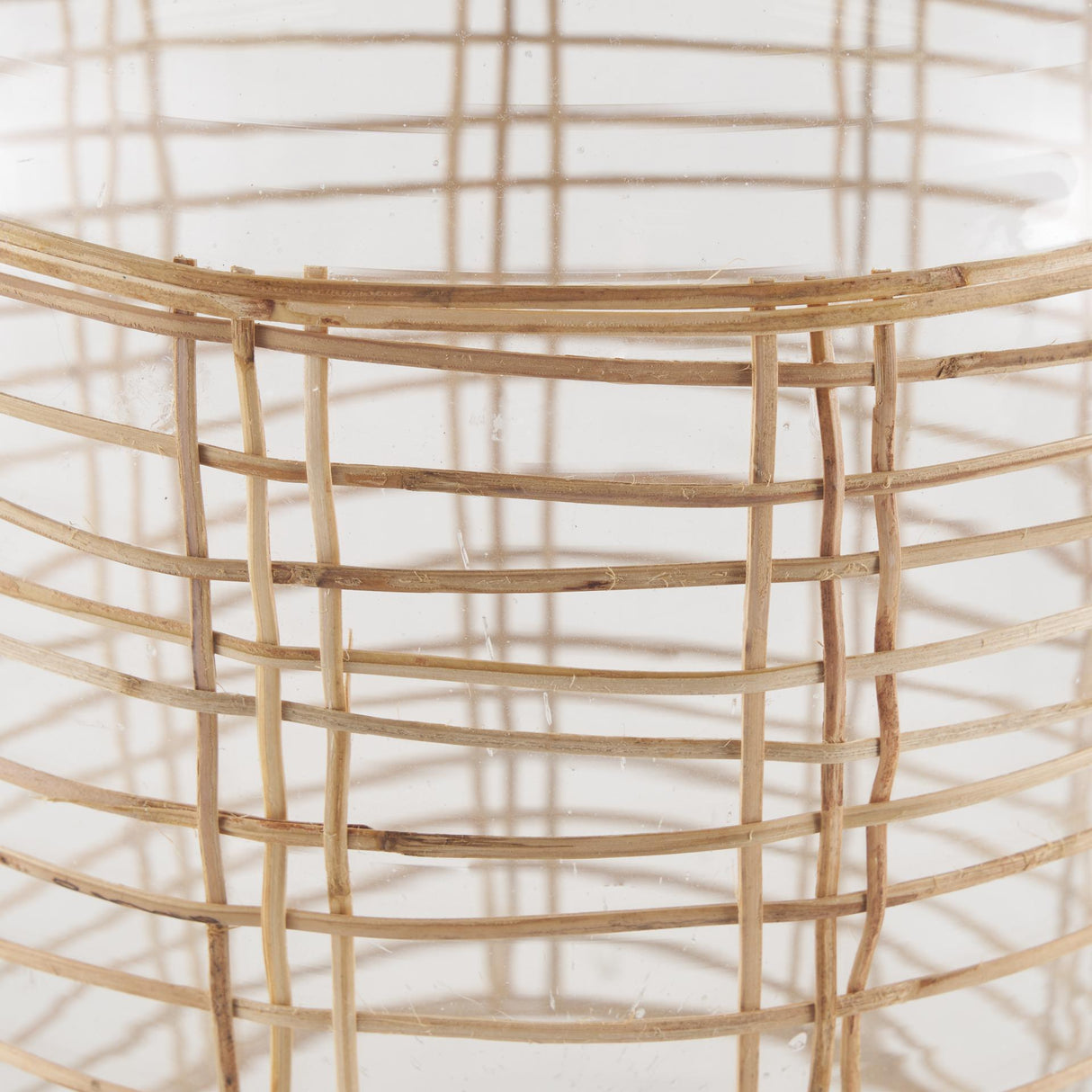 Mercana Troian Large Rattan Wrapped Glass Bottle