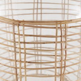 Mercana Troian Large Rattan Wrapped Glass Bottle