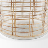 Mercana Troian Large Rattan Wrapped Glass Bottle
