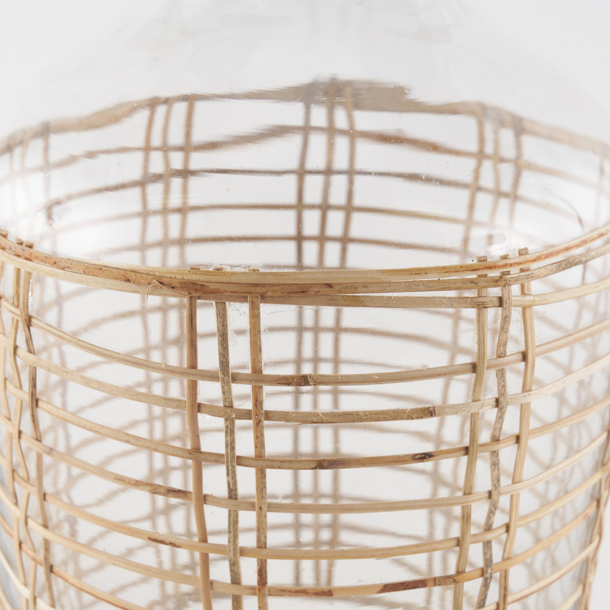 Mercana Troian Medium Rattan Wrapped Glass Bottle
