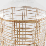Mercana Troian Medium Rattan Wrapped Glass Bottle