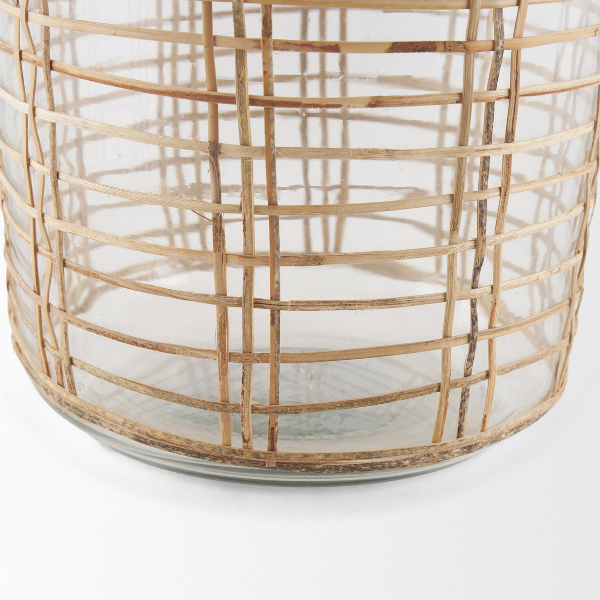 Mercana Troian Medium Rattan Wrapped Glass Bottle