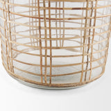 Mercana Troian Medium Rattan Wrapped Glass Bottle