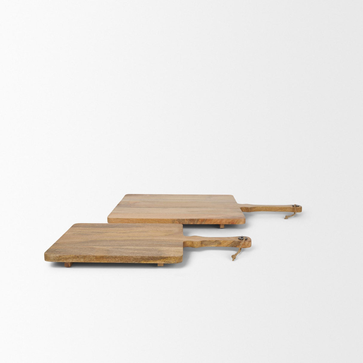 Mercana Khana Natural Solid Wood Square Serving Boards