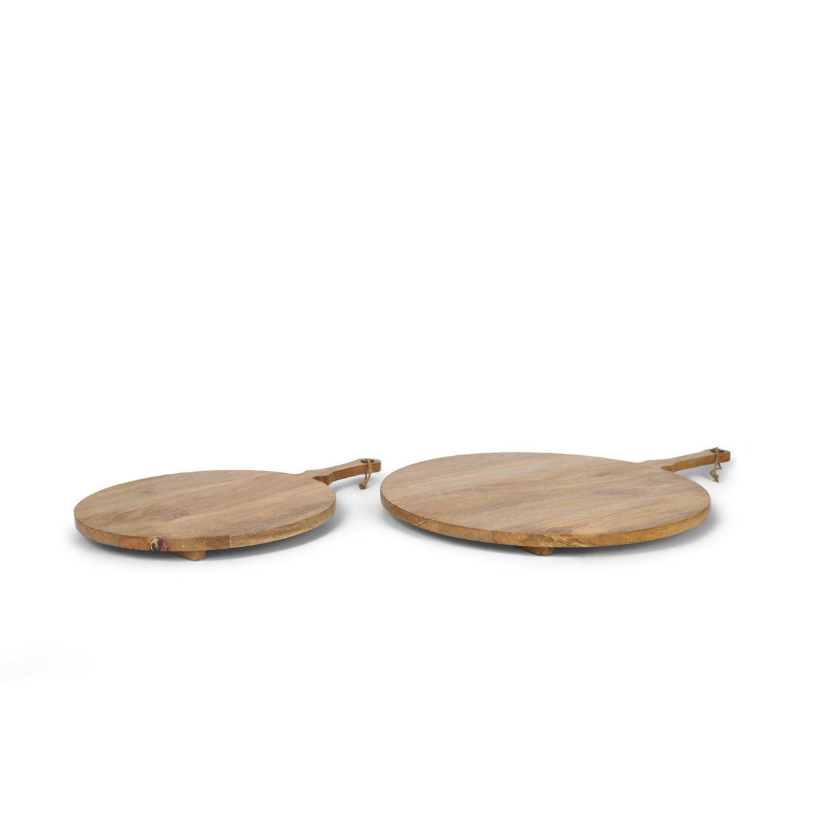 Mercana Karana Natural Solid Wood Round Serving Boards