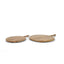 Mercana Karana Natural Solid Wood Round Serving Boards