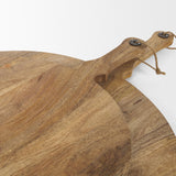 Mercana Karana Natural Solid Wood Round Serving Boards
