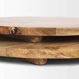 Mercana Karana Natural Solid Wood Round Serving Boards