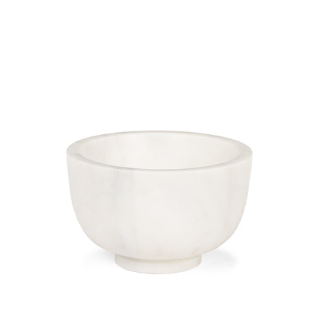 Mercana Katora Small Premium Solid White Marble Bowl