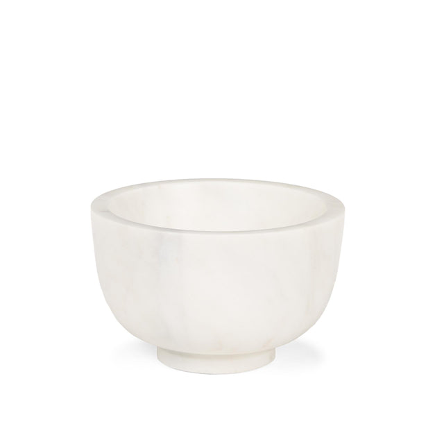 Mercana Katora Small Premium Solid White Marble Bowl