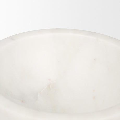 Mercana Katora Small Premium Solid White Marble Bowl