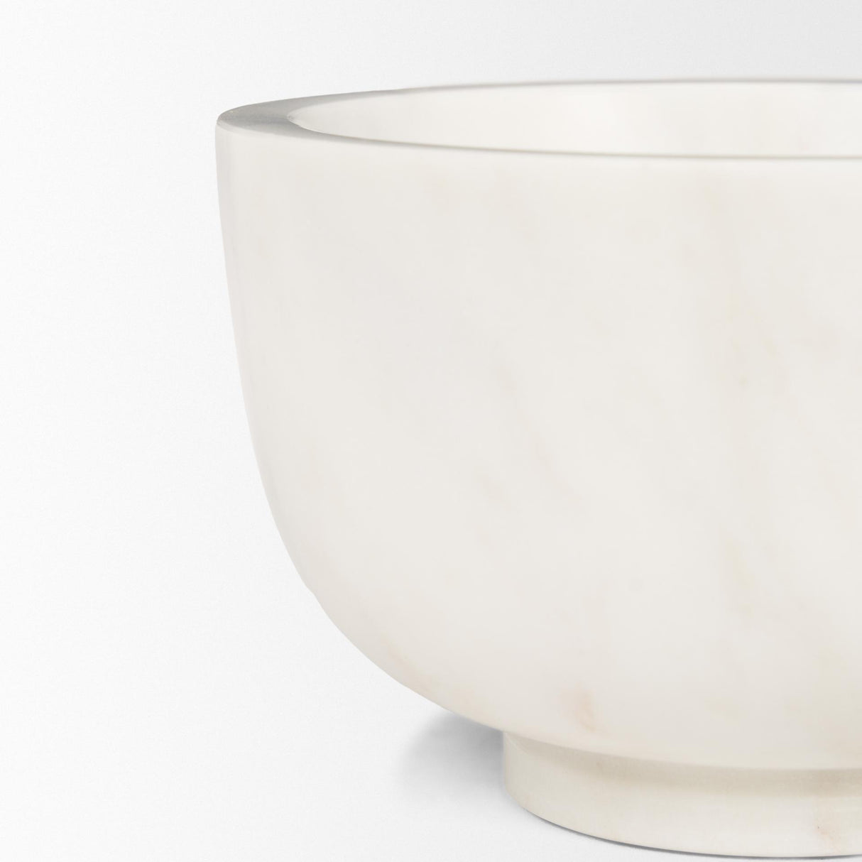 Mercana Katora Small Premium Solid White Marble Bowl