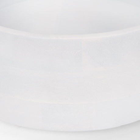 Mercana Kadara White Washed Solid Wood Decorative Bowl