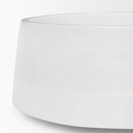 Mercana Kadara White Washed Solid Wood Decorative Bowl
