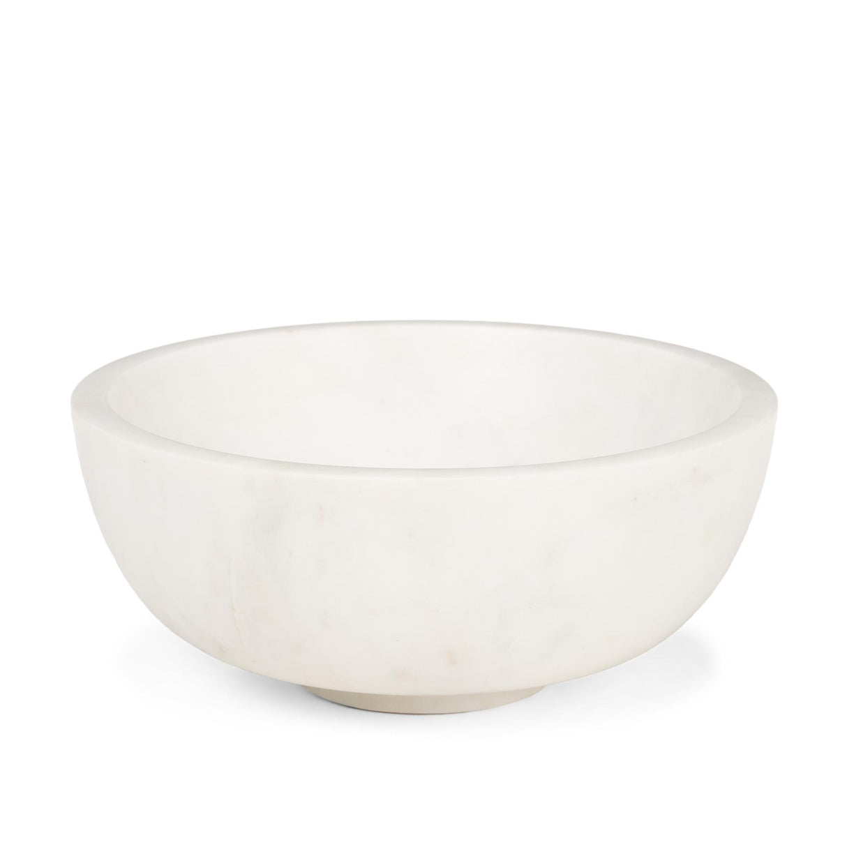 Mercana Katora Large Premium Solid White Marble Bowl
