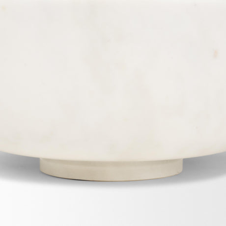 Mercana Katora Large Premium Solid White Marble Bowl