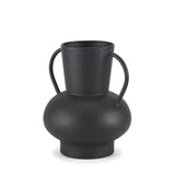 Mercana Tasya Small Matte Black Metal Vase