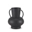 Mercana Tasya Small Matte Black Metal Vase
