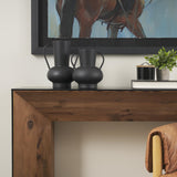 Mercana Tasya Small Matte Black Metal Vase