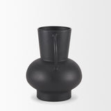 Mercana Tasya Small Matte Black Metal Vase