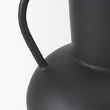 Mercana Tasya Small Matte Black Metal Vase