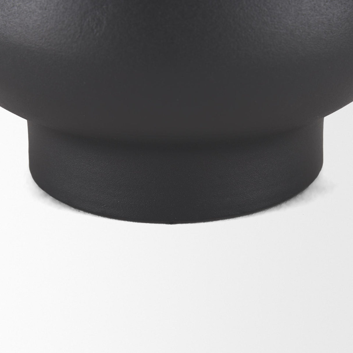 Mercana Tasya Small Matte Black Metal Vase