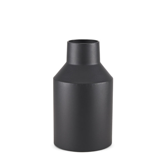 Mercana Tosca Small Matte Black Metal Vase