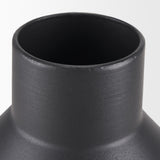 Mercana Tosca Small Matte Black Metal Vase