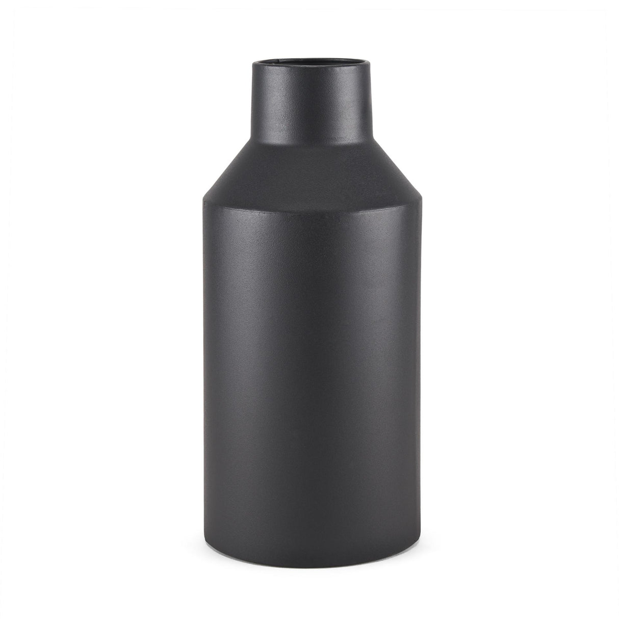 Mercana Tosca Tall Matte Black Metal Vase