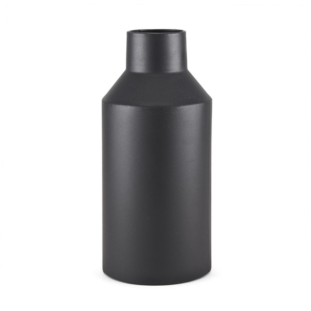 Mercana Tosca Tall Matte Black Metal Vase