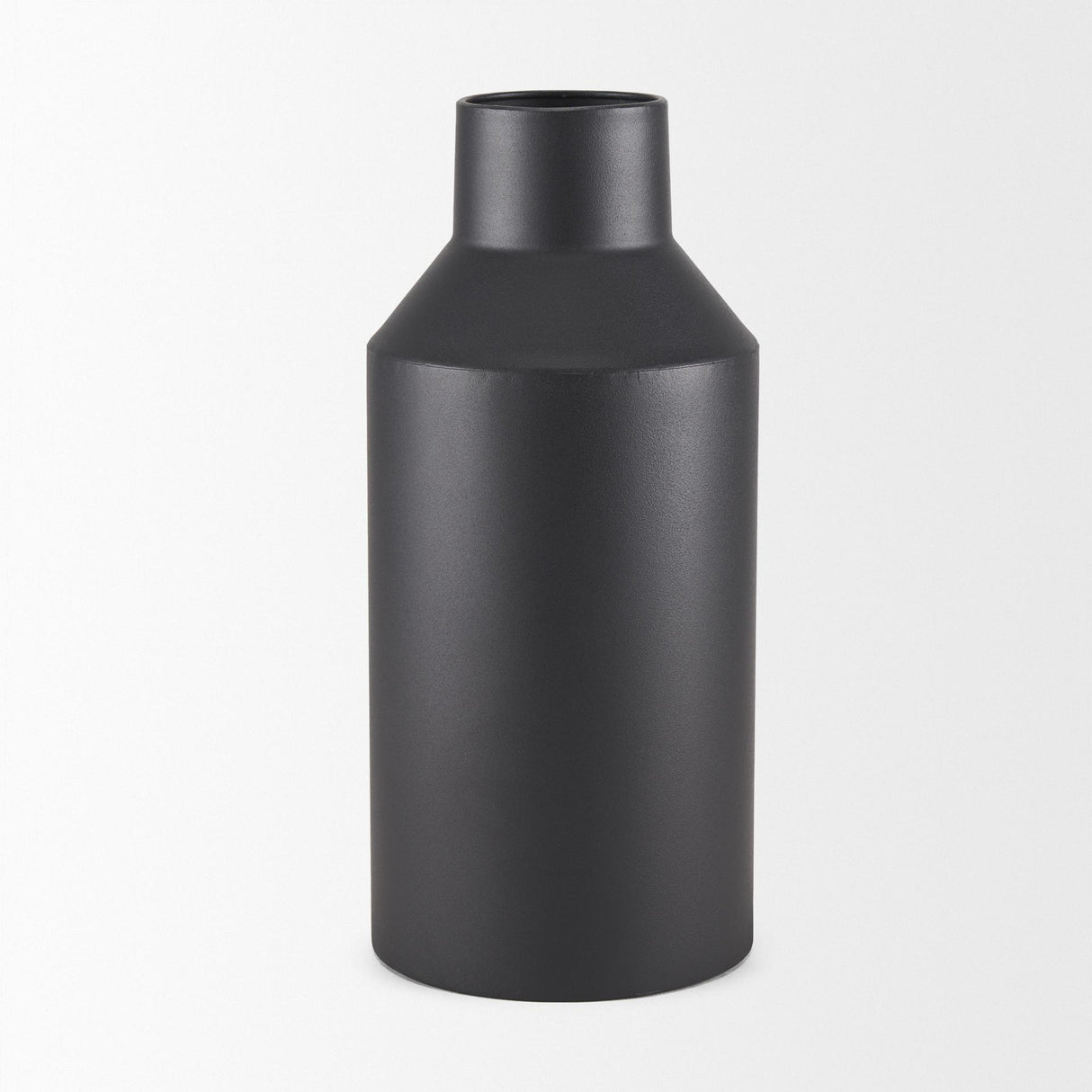 Mercana Tosca Tall Matte Black Metal Vase