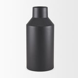 Mercana Tosca Tall Matte Black Metal Vase
