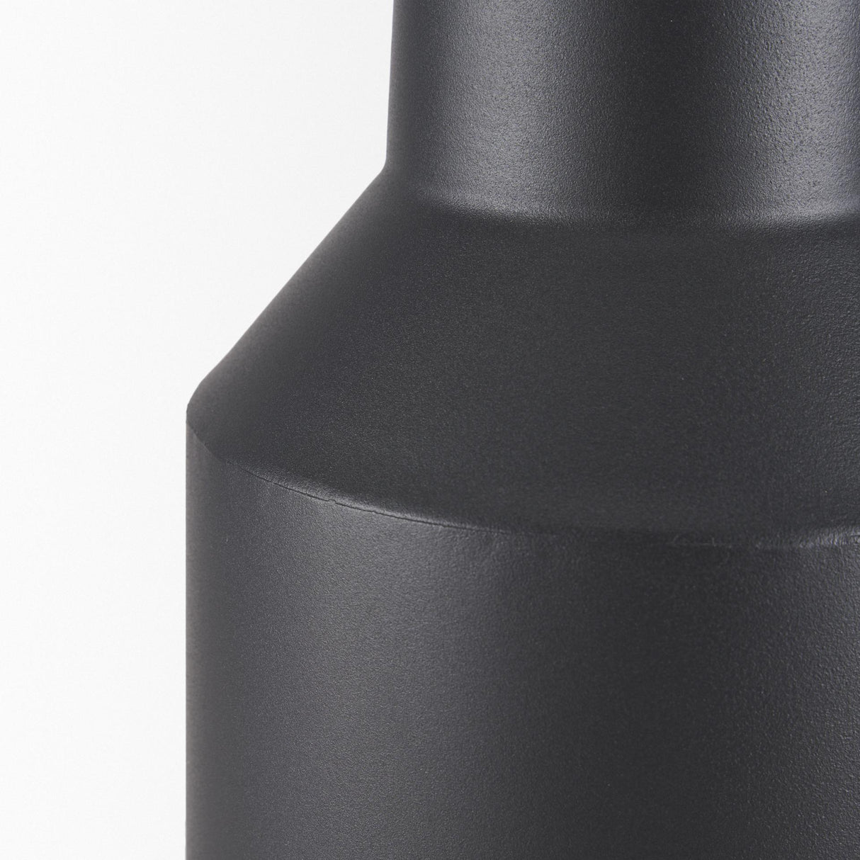 Mercana Tosca Tall Matte Black Metal Vase