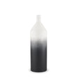 Mercana Townley Small White w/ Black Ombre Metal Vase