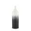 Mercana Townley Small White w/ Black Ombre Metal Vase