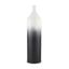 Mercana Townley Tall White w/ Black Ombre Metal Vase