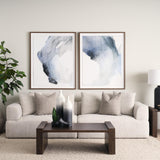 Mercana Townley Tall White w/ Black Ombre Metal Vase
