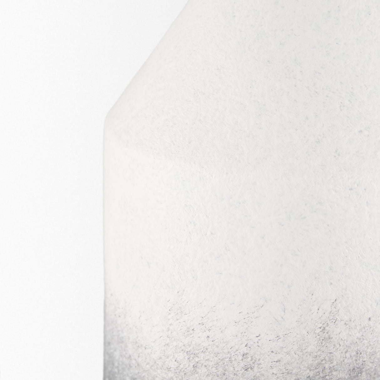 Mercana Townley Tall White w/ Black Ombre Metal Vase