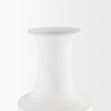 Mercana Toru Medium White w/ Grey Ombre Metal Vase