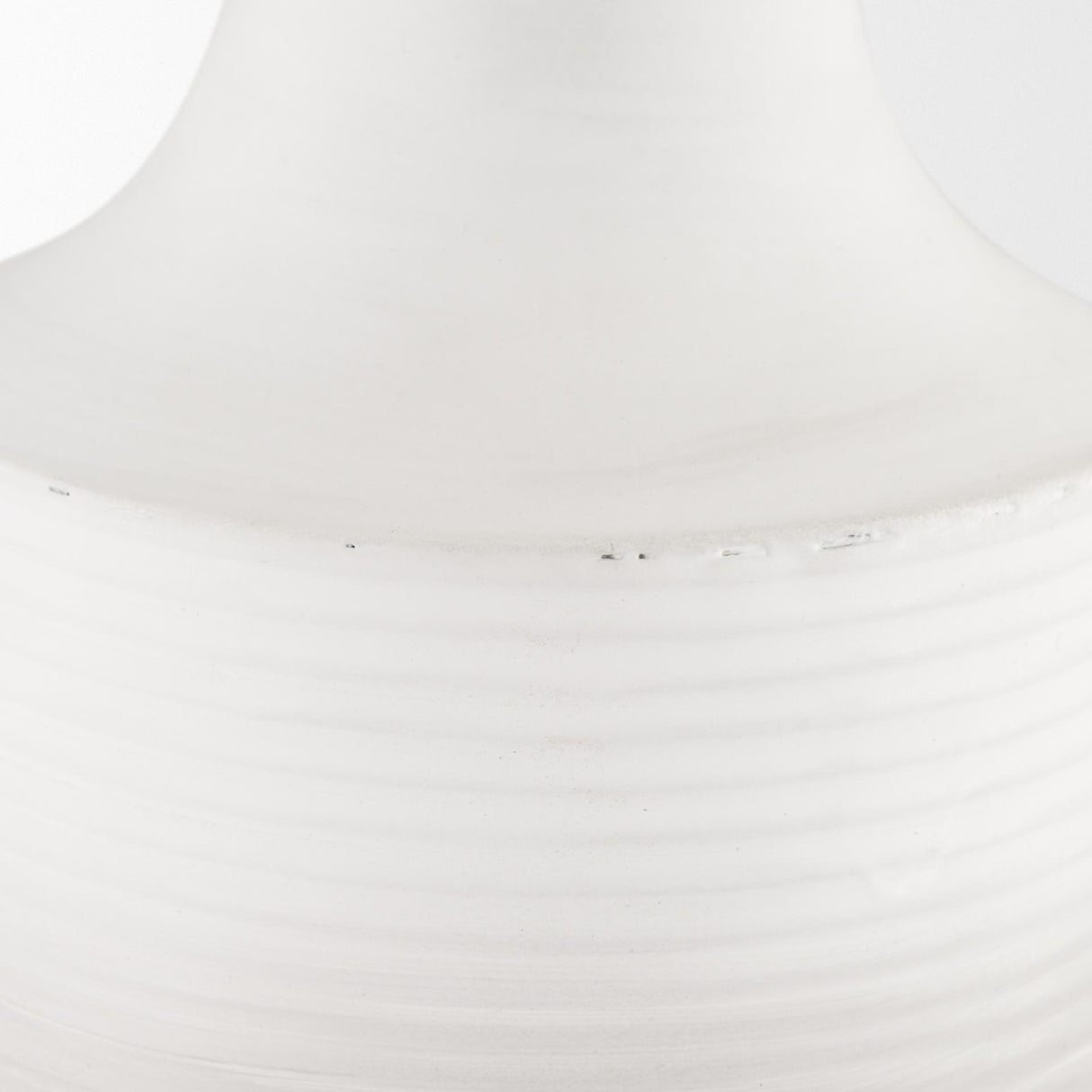 Mercana Toru Medium White w/ Grey Ombre Metal Vase