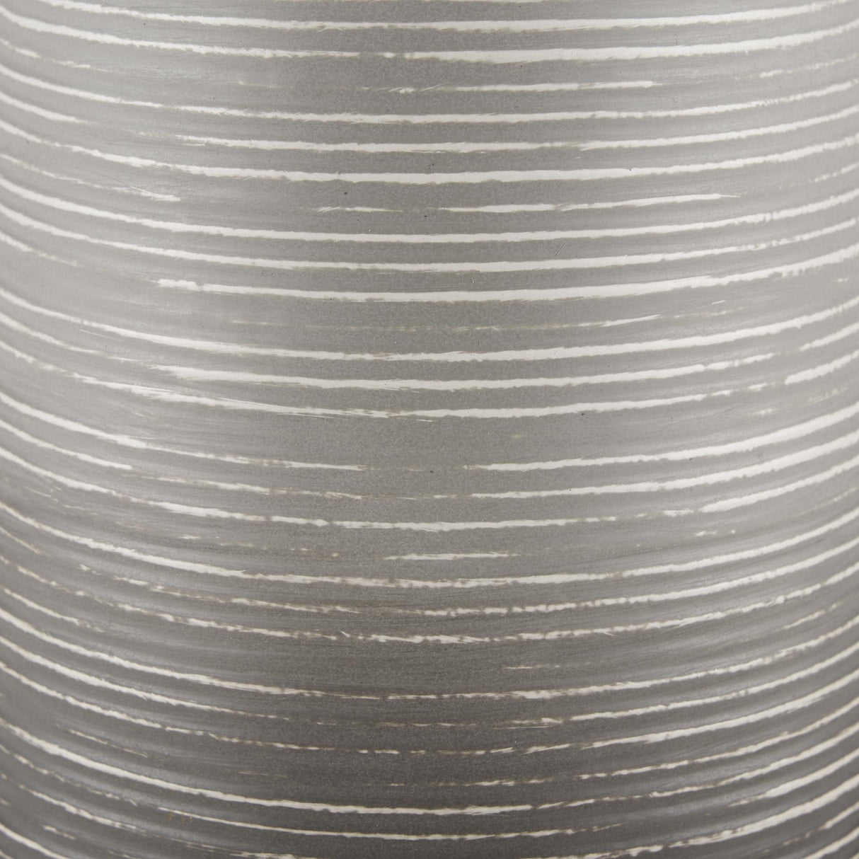 Mercana Toru Medium White w/ Grey Ombre Metal Vase