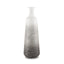 Mercana Toru Tall White w/ Grey Ombre Metal Vase
