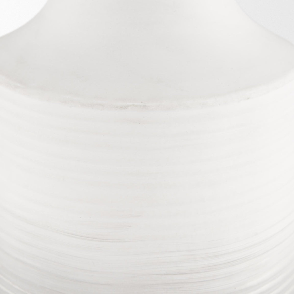 Mercana Toru Tall White w/ Grey Ombre Metal Vase