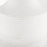Mercana Toru Tall White w/ Grey Ombre Metal Vase