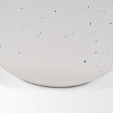 Mercana Treva Tall White w/ Black Speckles Metal Vase