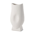 Mercana Darian Tall Textured Matte White Ceramic Vase